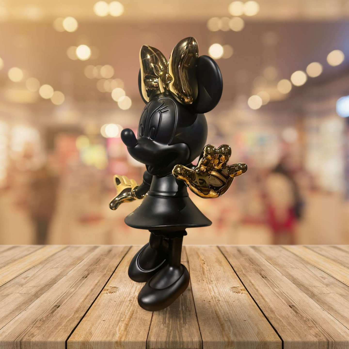 Minnie muis Zwart 74cm