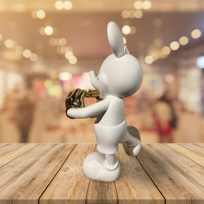 Mick Muis Groot Hoogglans Wit