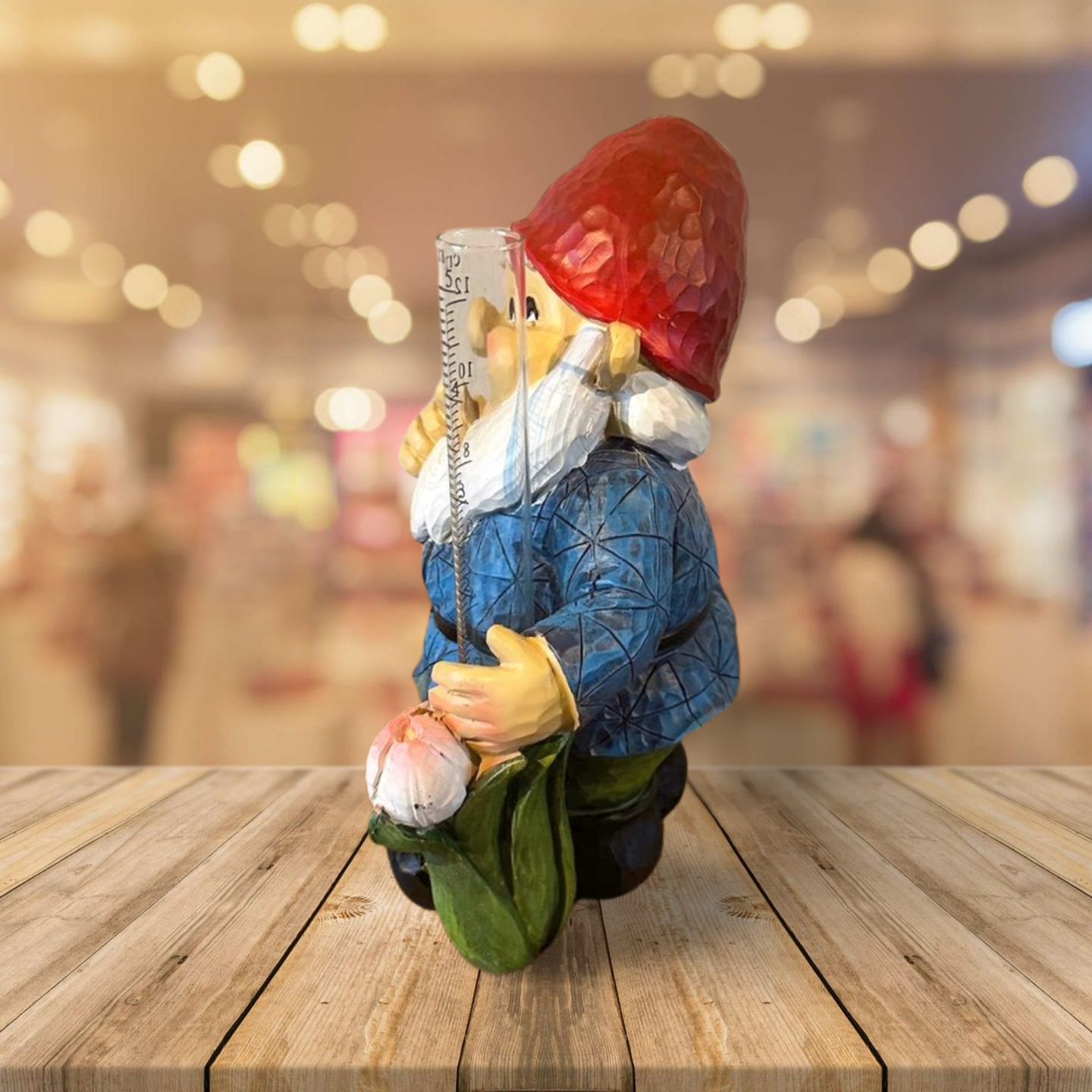 Kabouter met Regenmeter