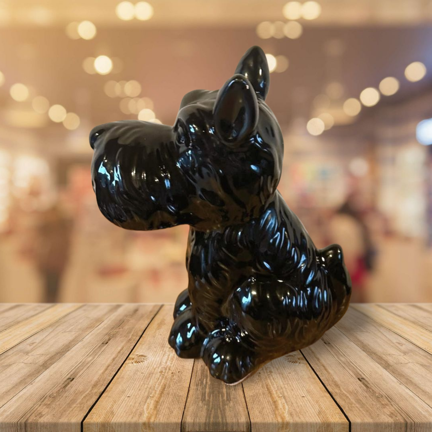 Doggy Beeld Hoogglans Zwart