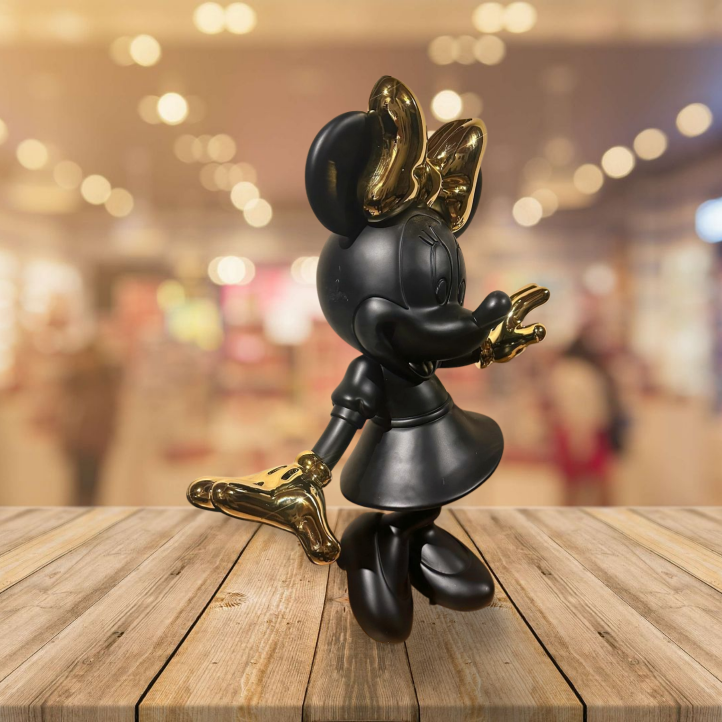 Minnie muis Zwart 74cm