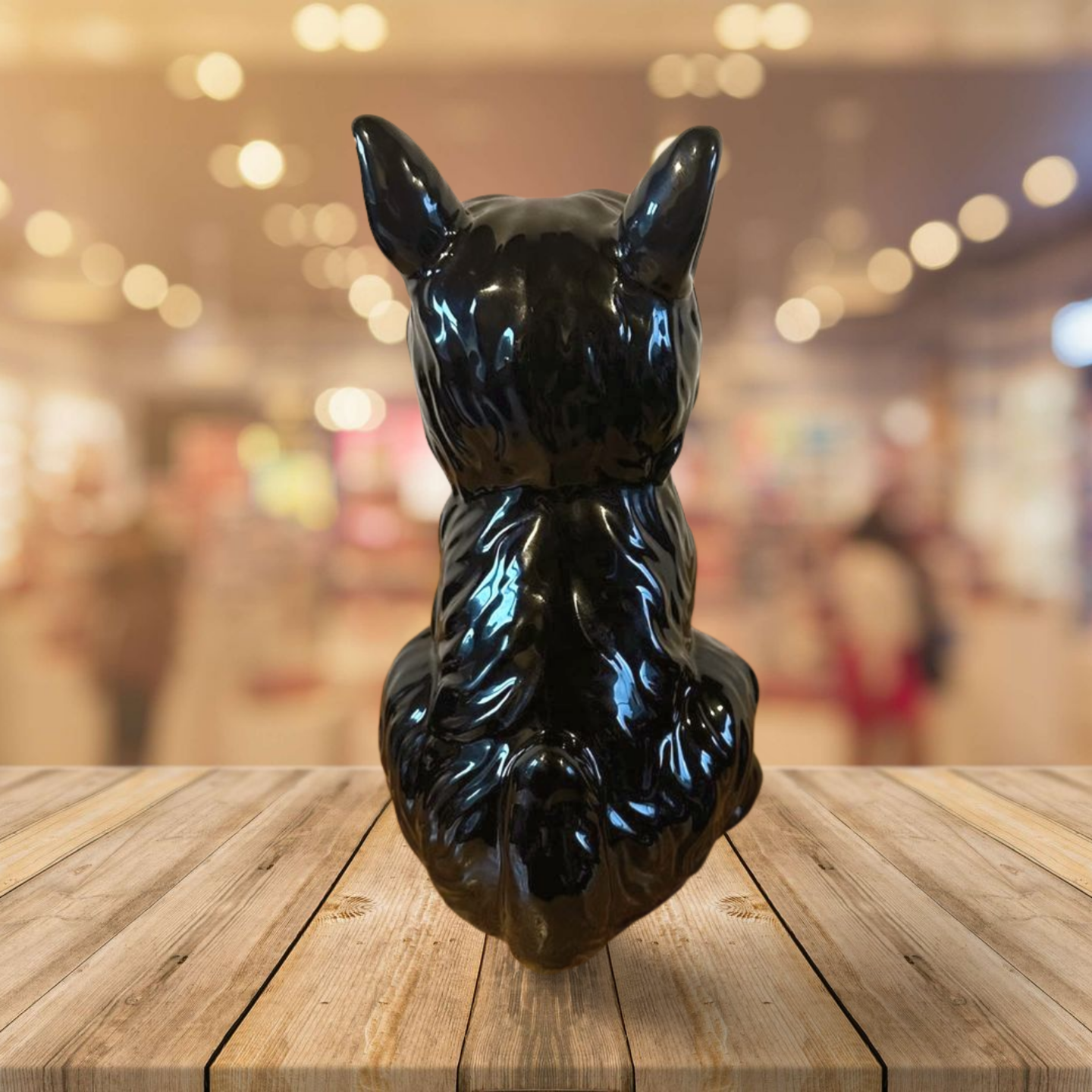 Doggy Beeld Hoogglans Zwart