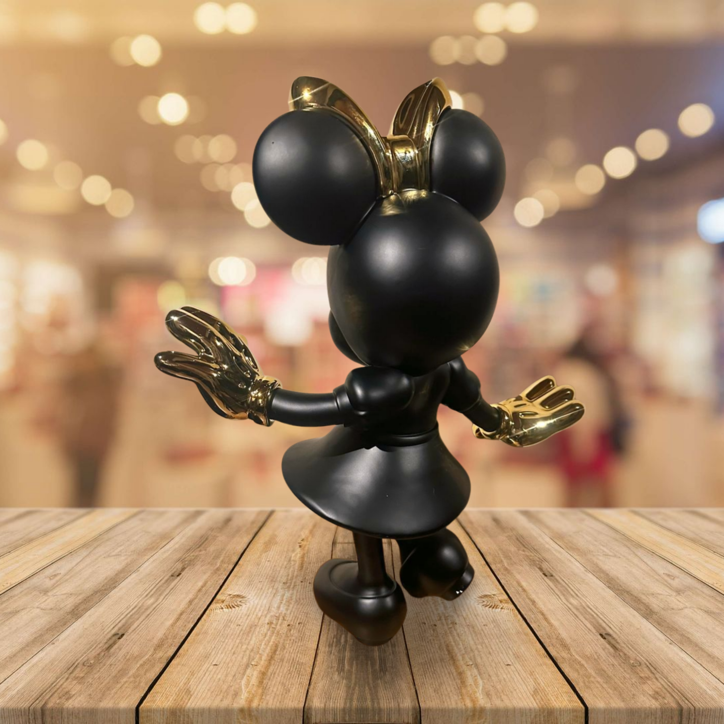 Minnie muis Zwart 74cm