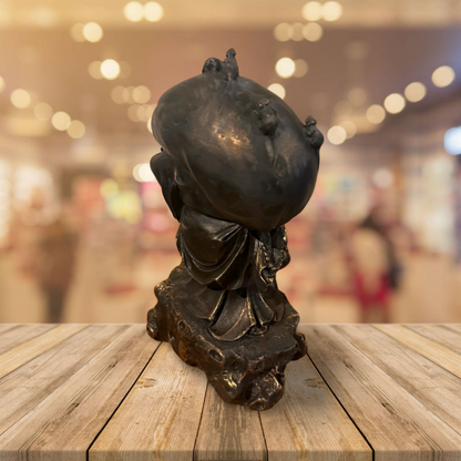 Buddha Beeld Goud/Zwart