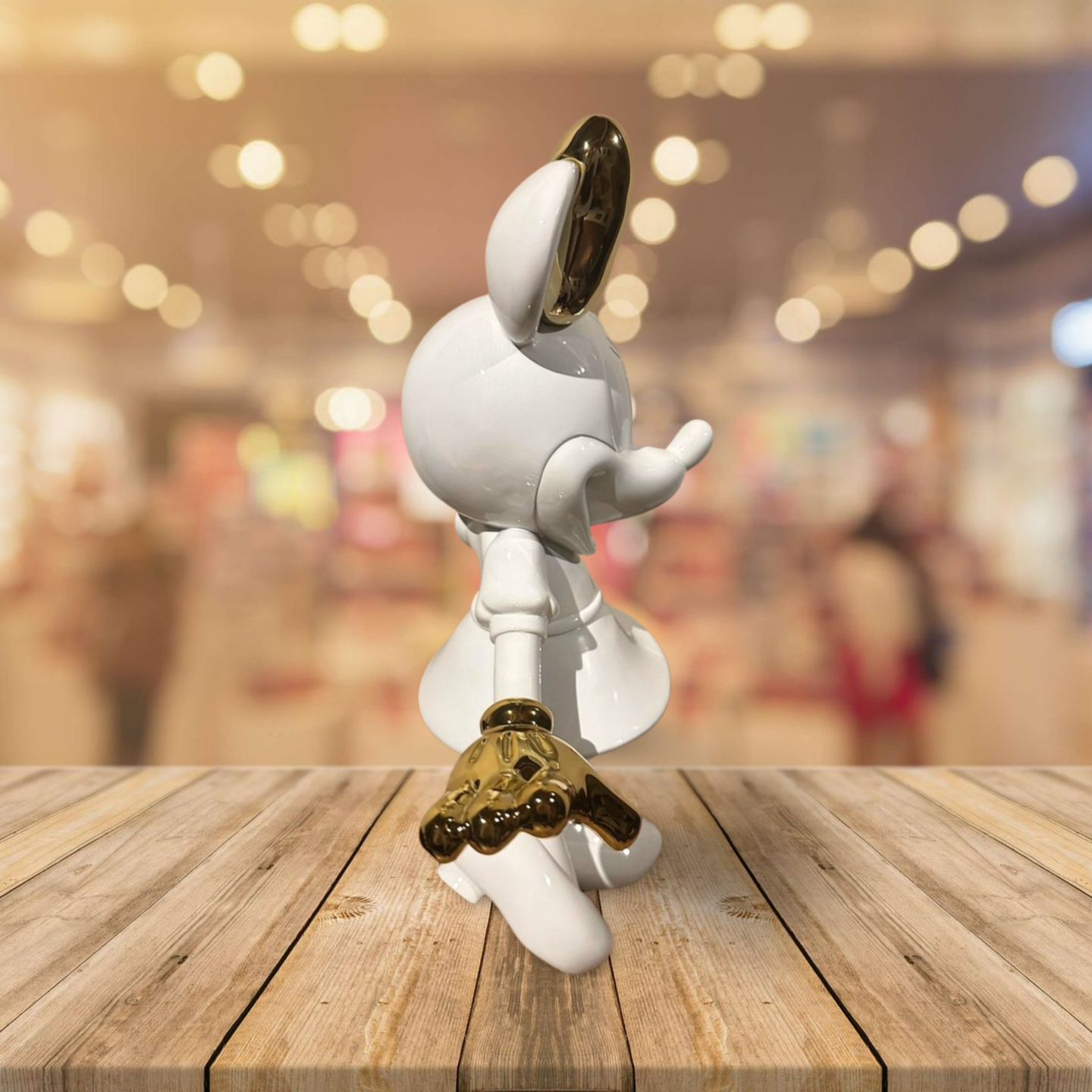 Minnie muis Hoogglans wit 24cm