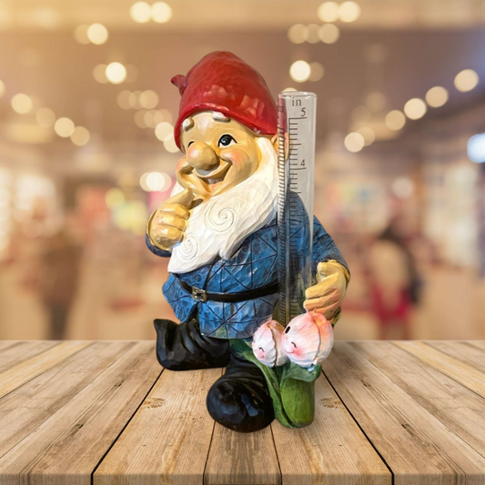 Kabouter met Regenmeter