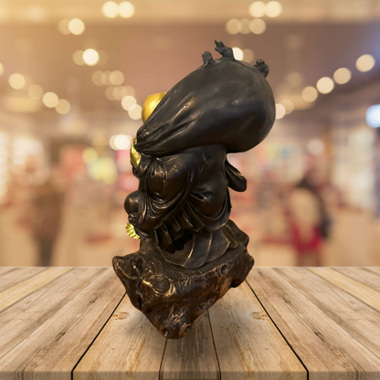 Buddha Beeld Goud/Zwart