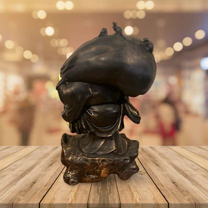 Buddha Beeld Goud/Zwart