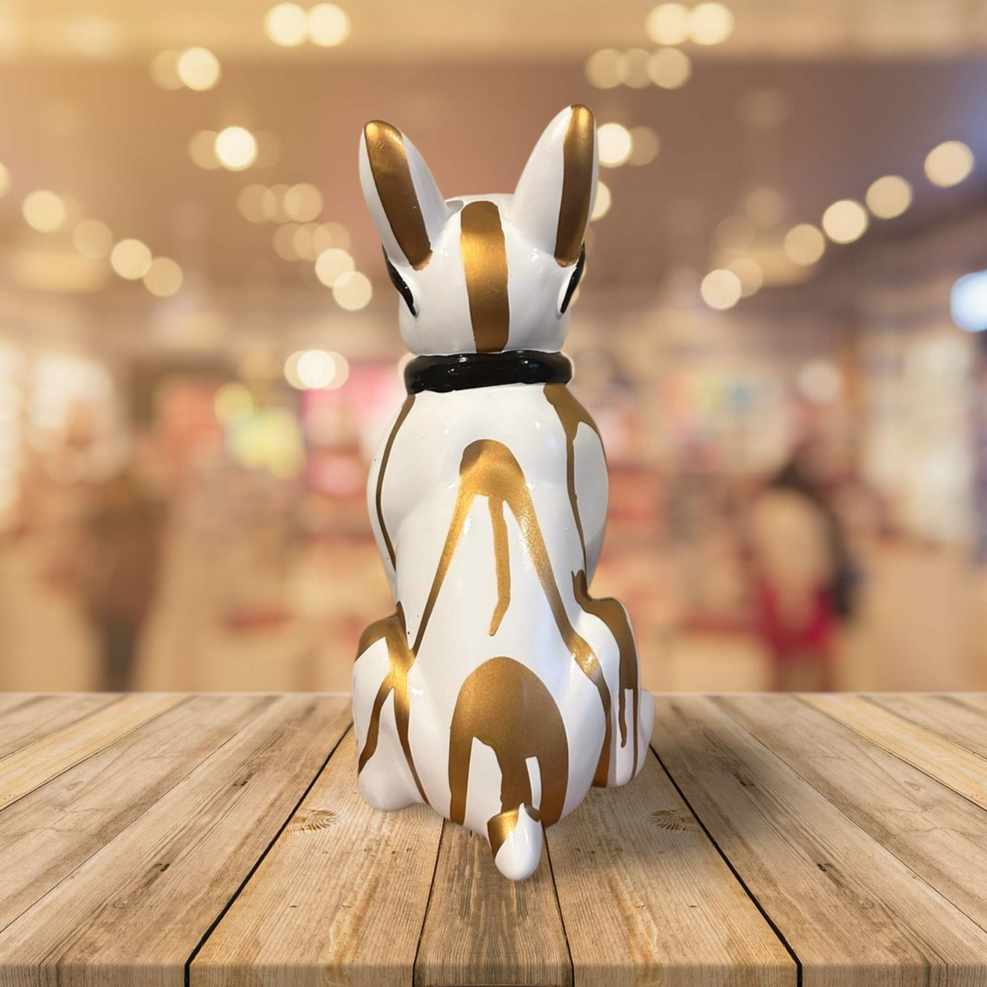 Franse Bulldog Zonnebril Wit/Goud