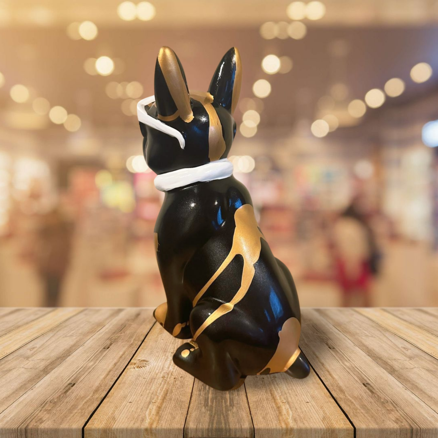 Franse Bulldog Zwart/Goud