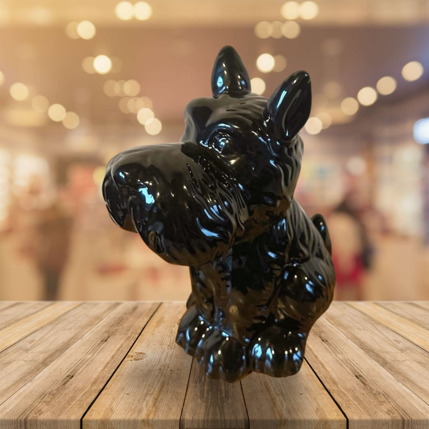 Doggy Beeld Hoogglans Zwart