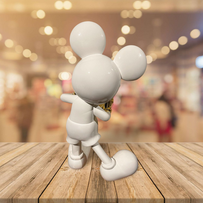 Mick Muis Groot Hoogglans Wit