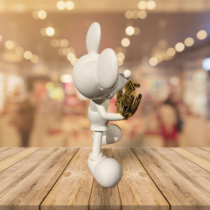 Mick Muis Groot Hoogglans Wit