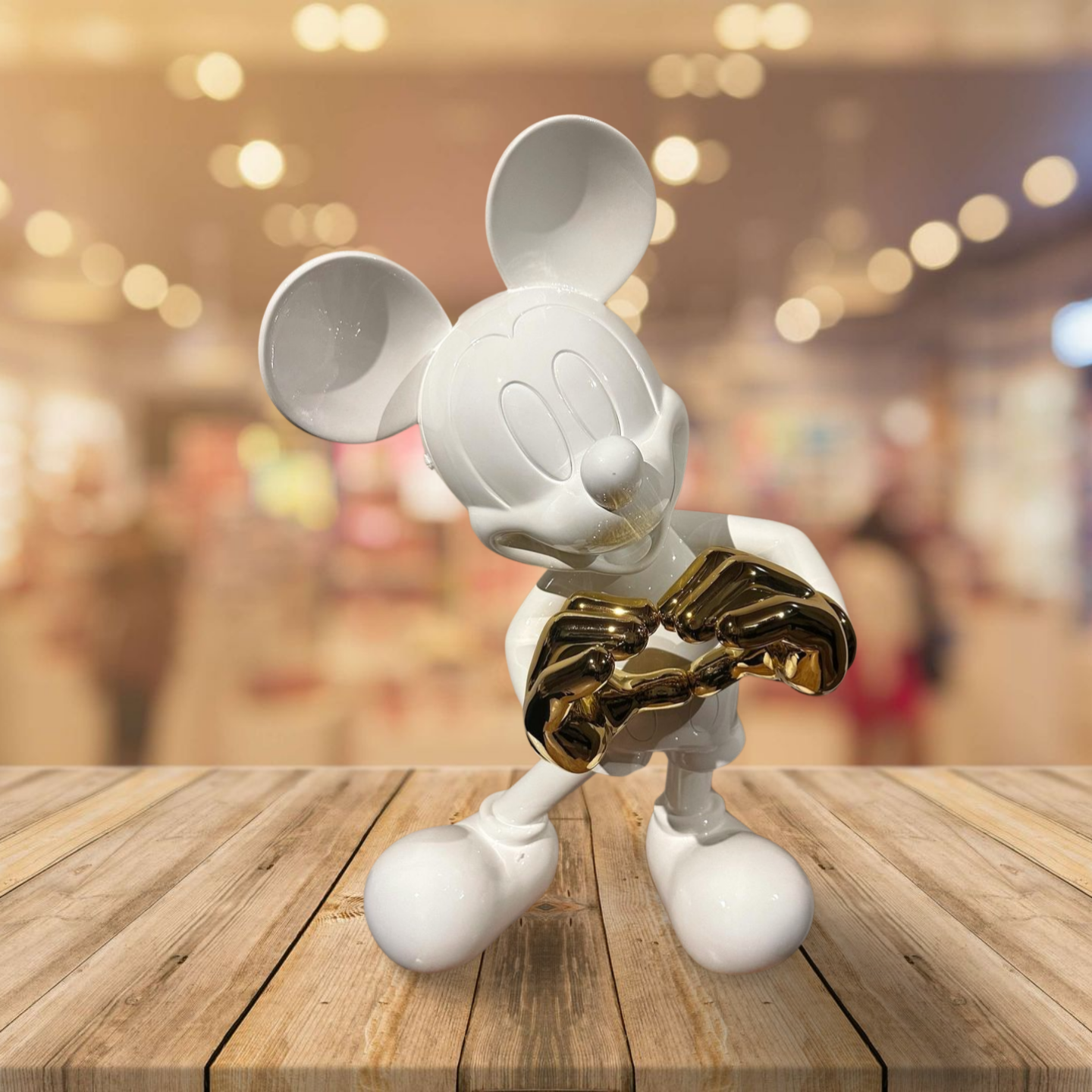 Mick Muis Groot Hoogglans Wit